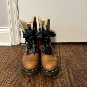 Doc Martens fur lined women’s boots
